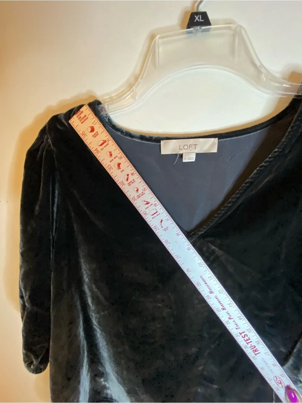 LOFT velvet blouse